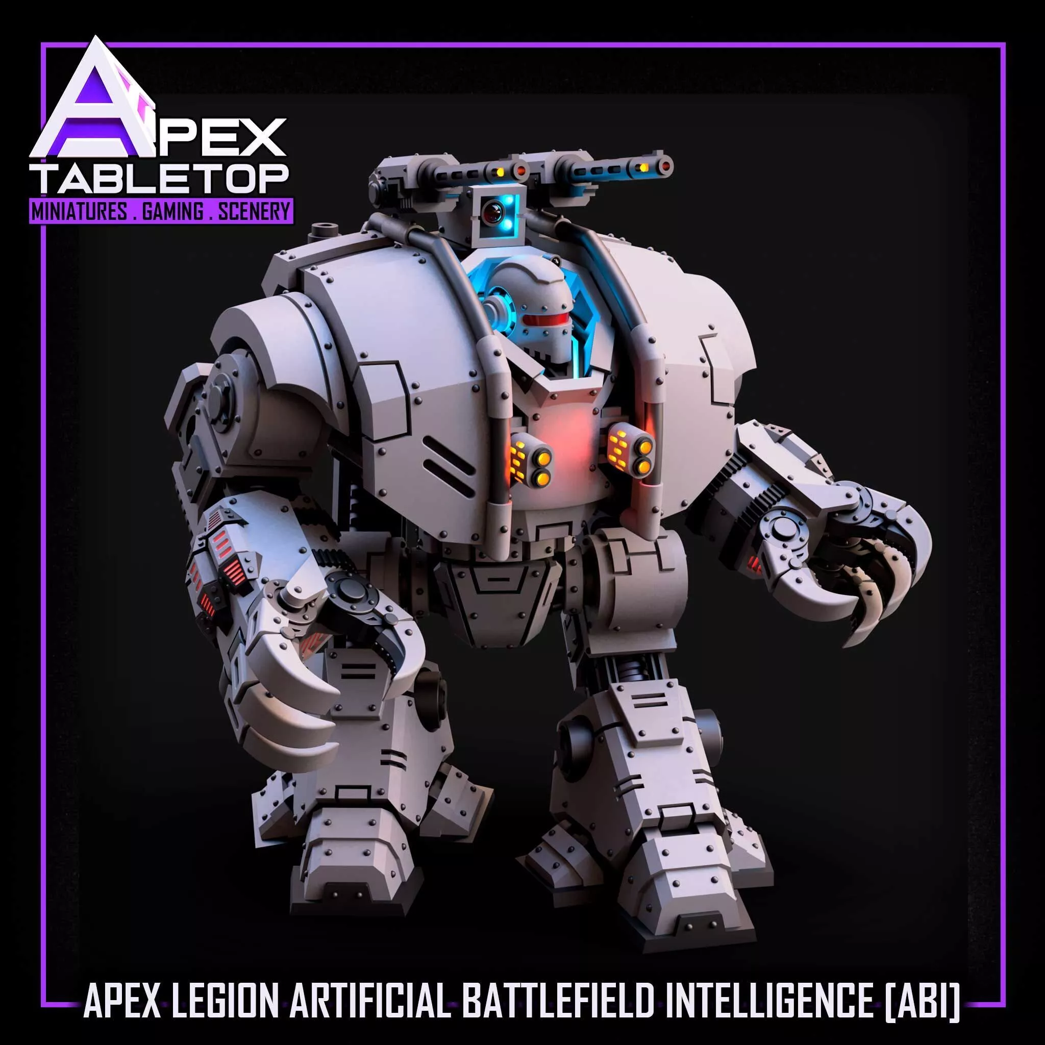 Apex Legion Artificial Battlefield Intelligence Unit 3D print model