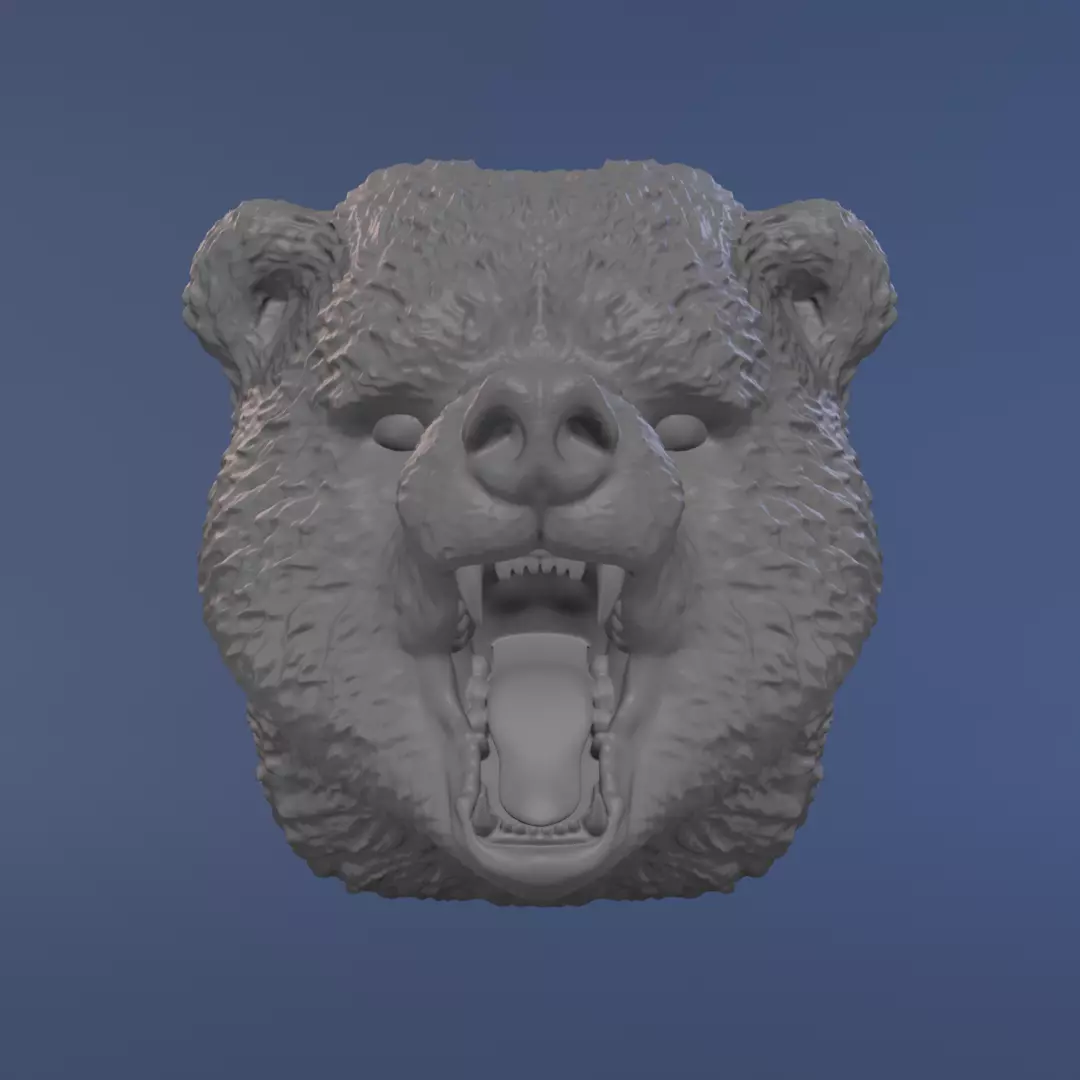 Bear Head 3D print model