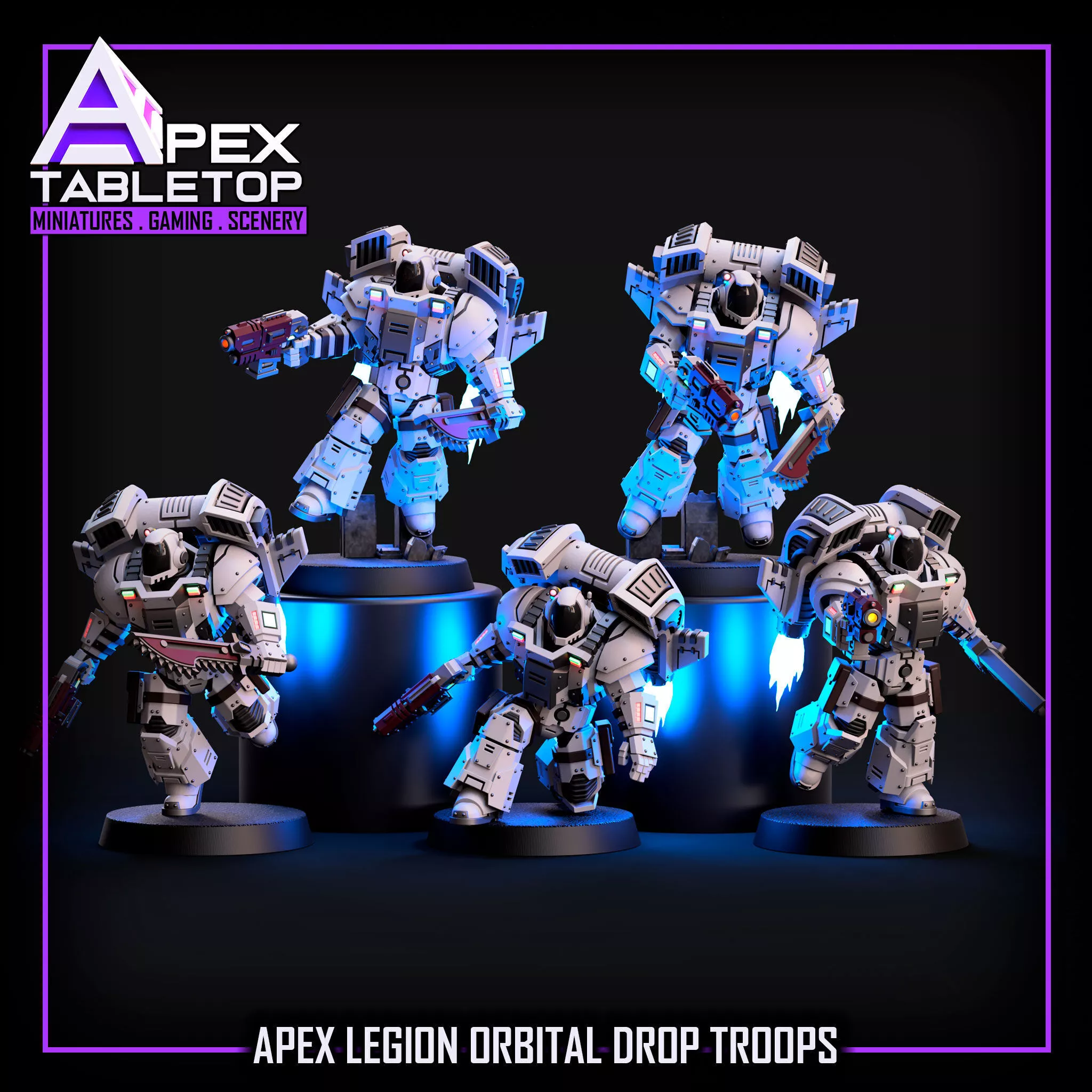 Apex Legion Orbital Drop Troops 3D print model