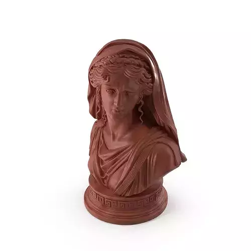 Print Ready Greek Odyssey Bust Head B 3D Model