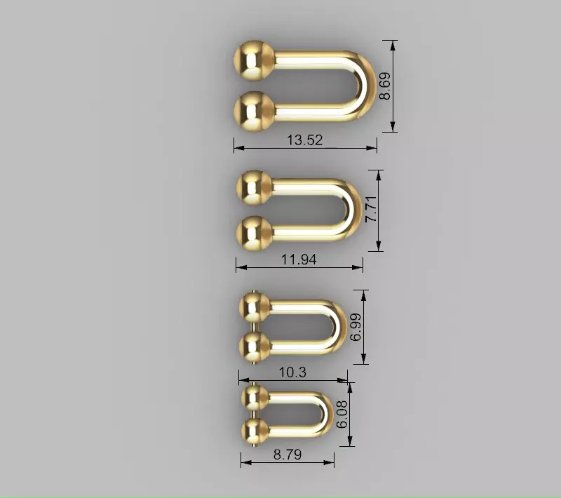 tiffany hardwear link chain all sizes 3D print model