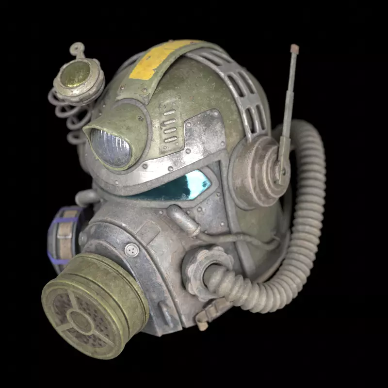Combat Helmet Low-poly 3D model