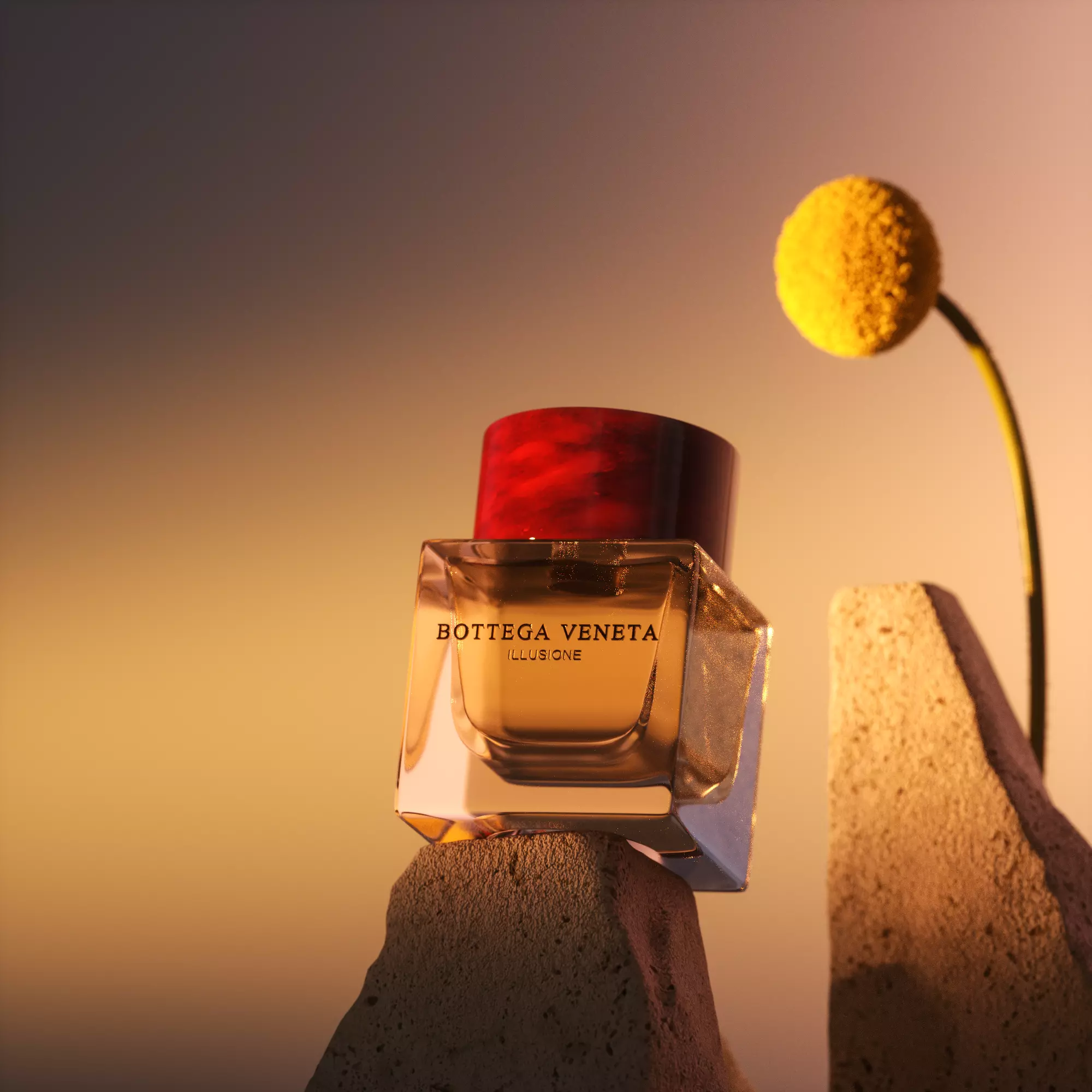 Luxury Amber Perfume Stone Warm Sunset C4D OC 3D Render 3D model