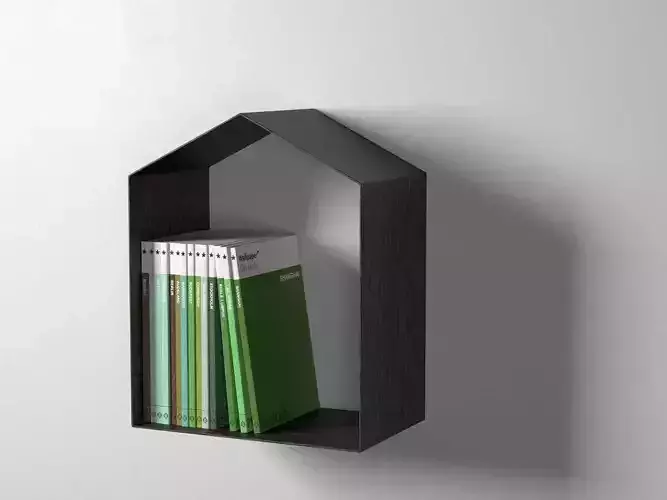 Studio Shelf with Books