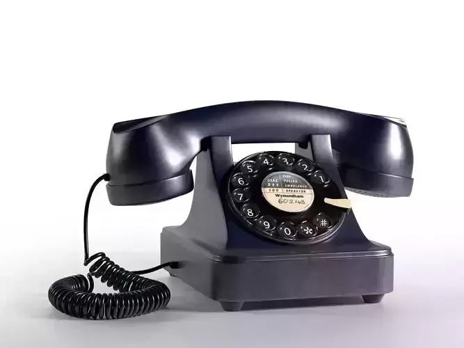 T-8886Z TQJ Vintage Telephone 3D model