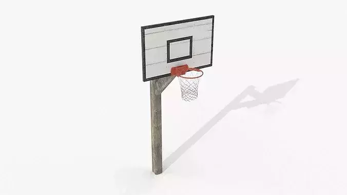 Vintage Rural Basketball Stand