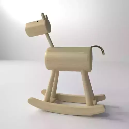 Wood Rocking Horse