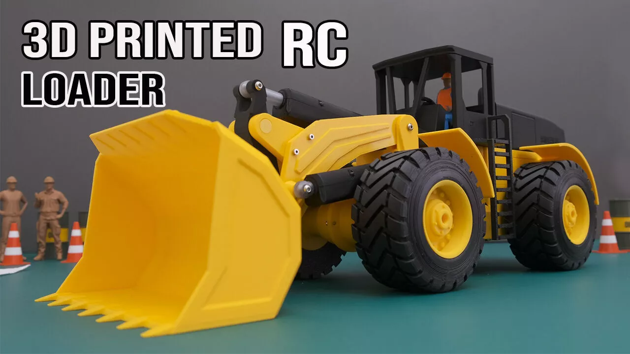 3D Printable RC Wheel LOADER 3D print model