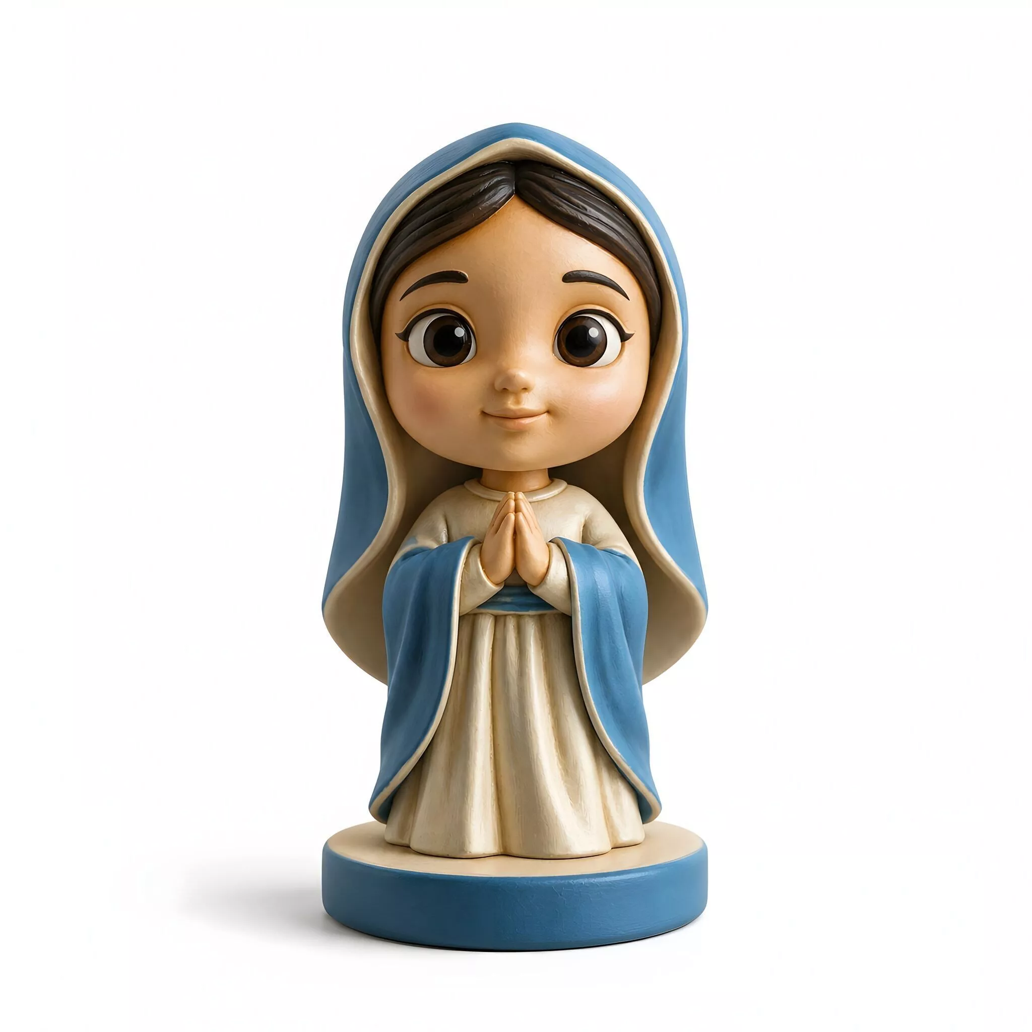 Chibi Virgin Mary Praying Pose 3D Print Model 3D print model