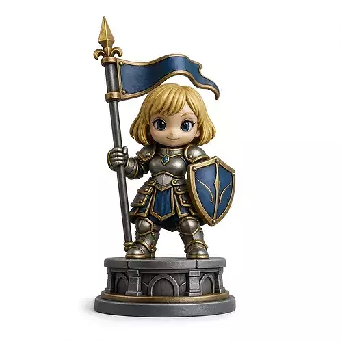 Saint Joan of Arc Chibi 3D Print Model