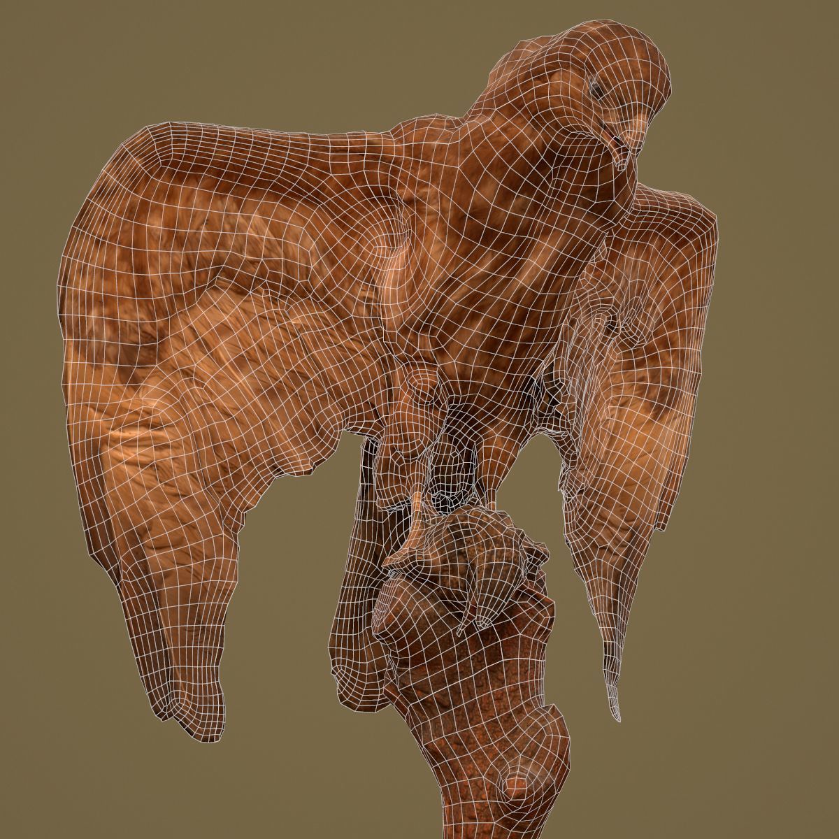 9 Birds Collection V2 Low-poly 3D model_52