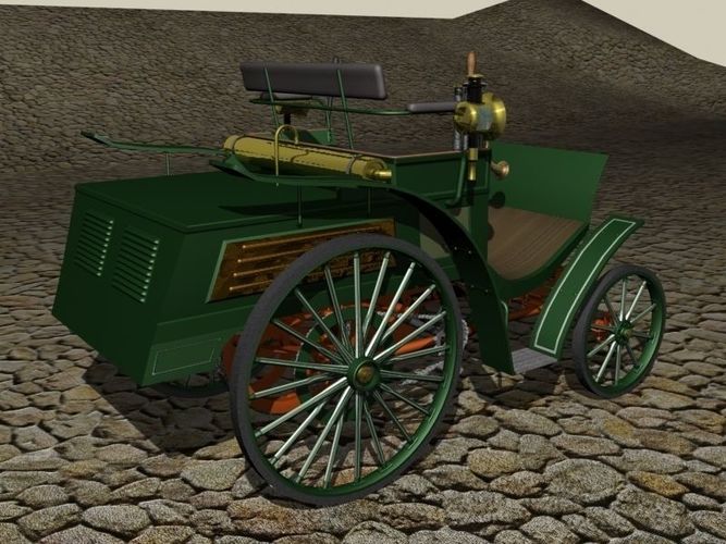 Benz Velo 1894 vintage car 3D model