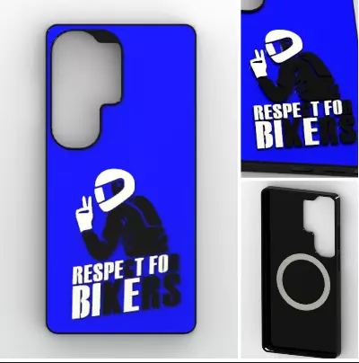 Biker Respect Case S26 Ultra 3D print model