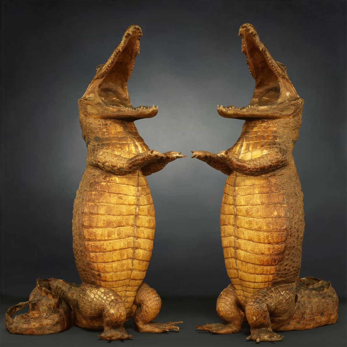 9 Animals Collection crocodile sculpture Low-poly 3D model_2