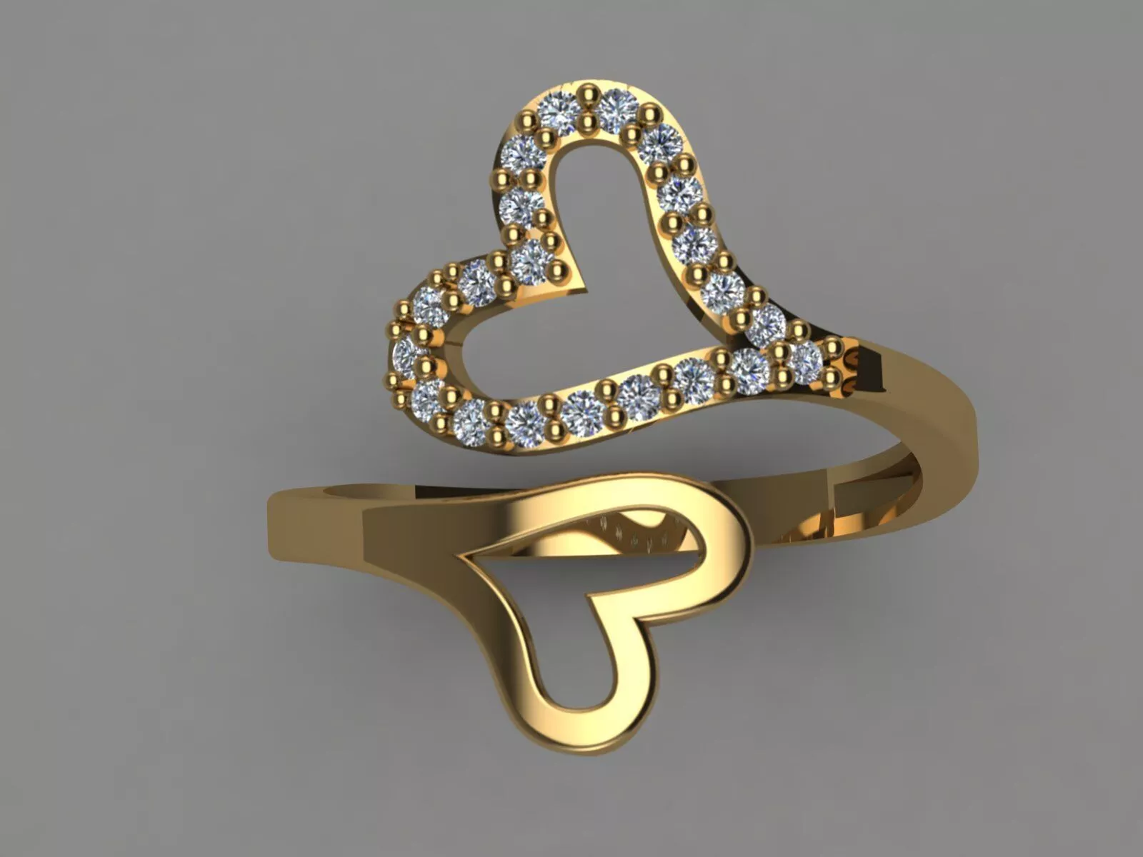 Bypass Open Heart Ring 3D Print Ready 3D print model
