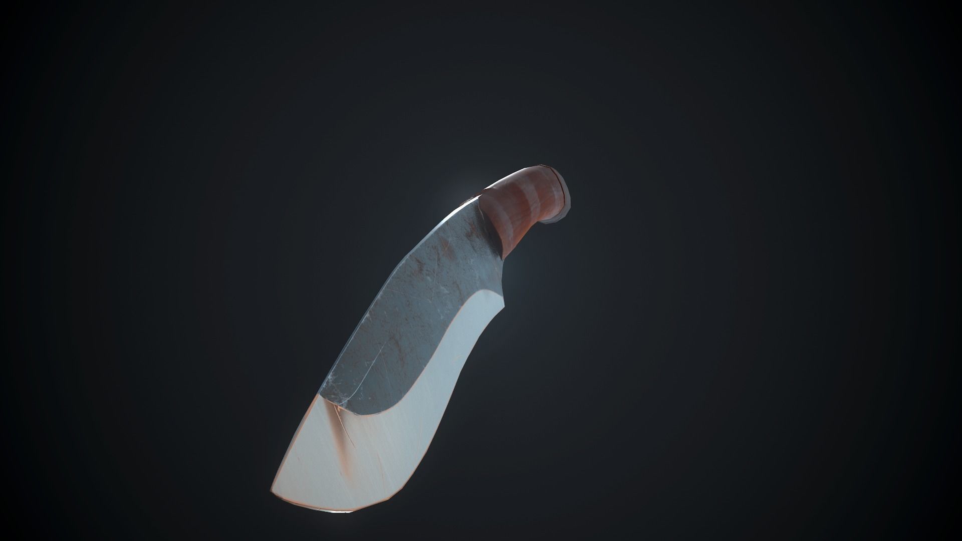 Rustic Knife Low-poly 3D model_3