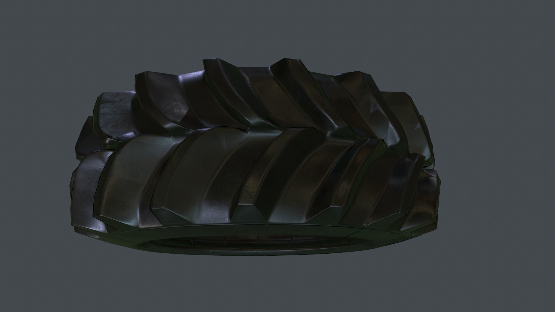 Tractor Tire PBR Game Ready Low-poly 3D model_10