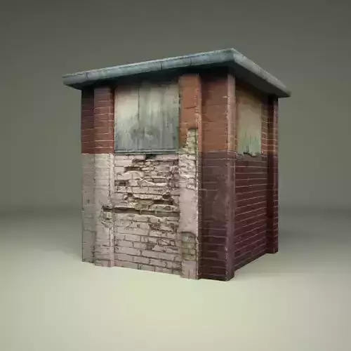 Construction old box Free low-poly 3D model