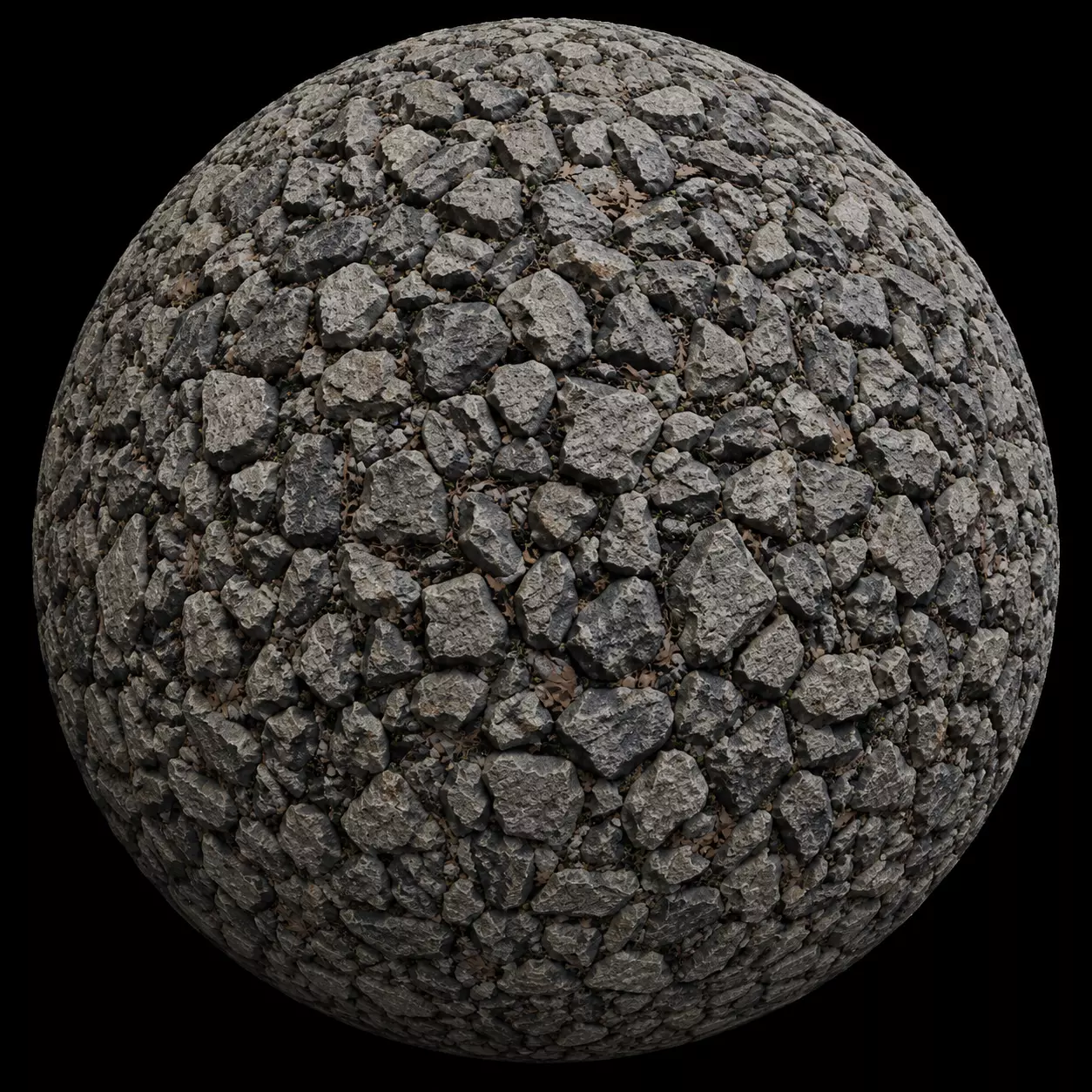 Gray Crushed Gravel Stone Seamless Texture Texture