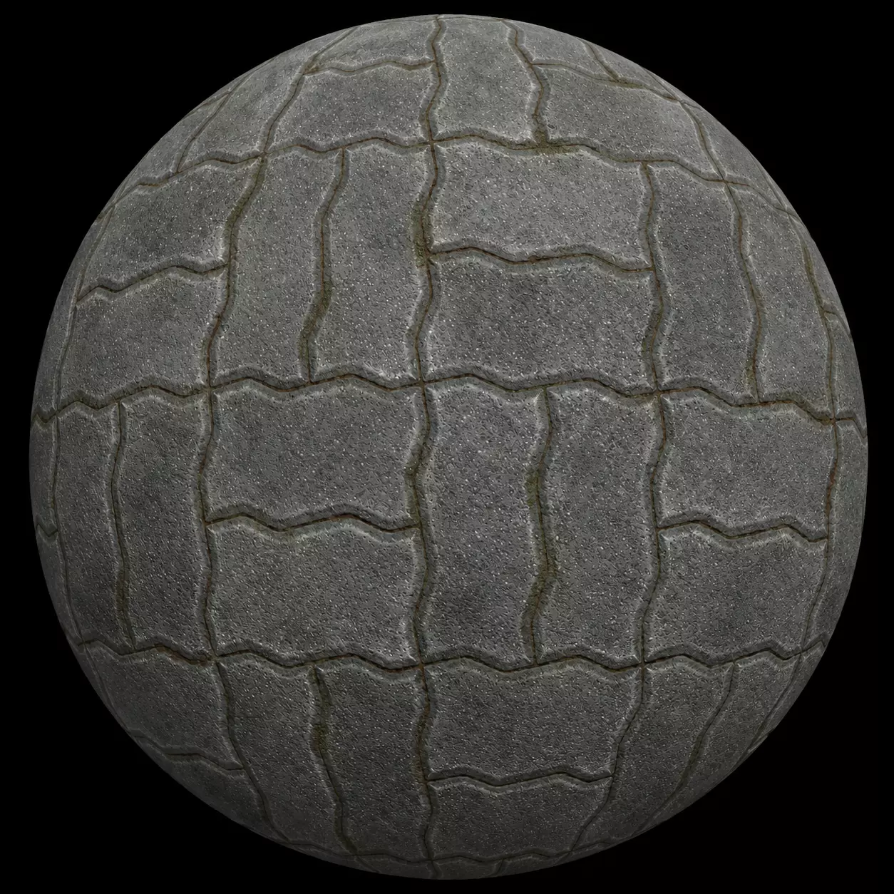 Grey Interlocking Concrete Paver Blocks Seamless Texture Texture
