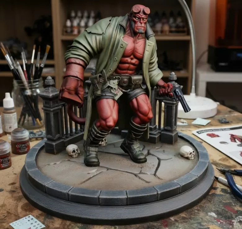 Hellboy - Premium Statue 3D print model