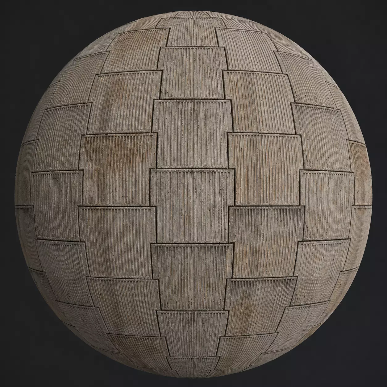 Ribbed Concrete Paving Tiles Seamless Texture Texture