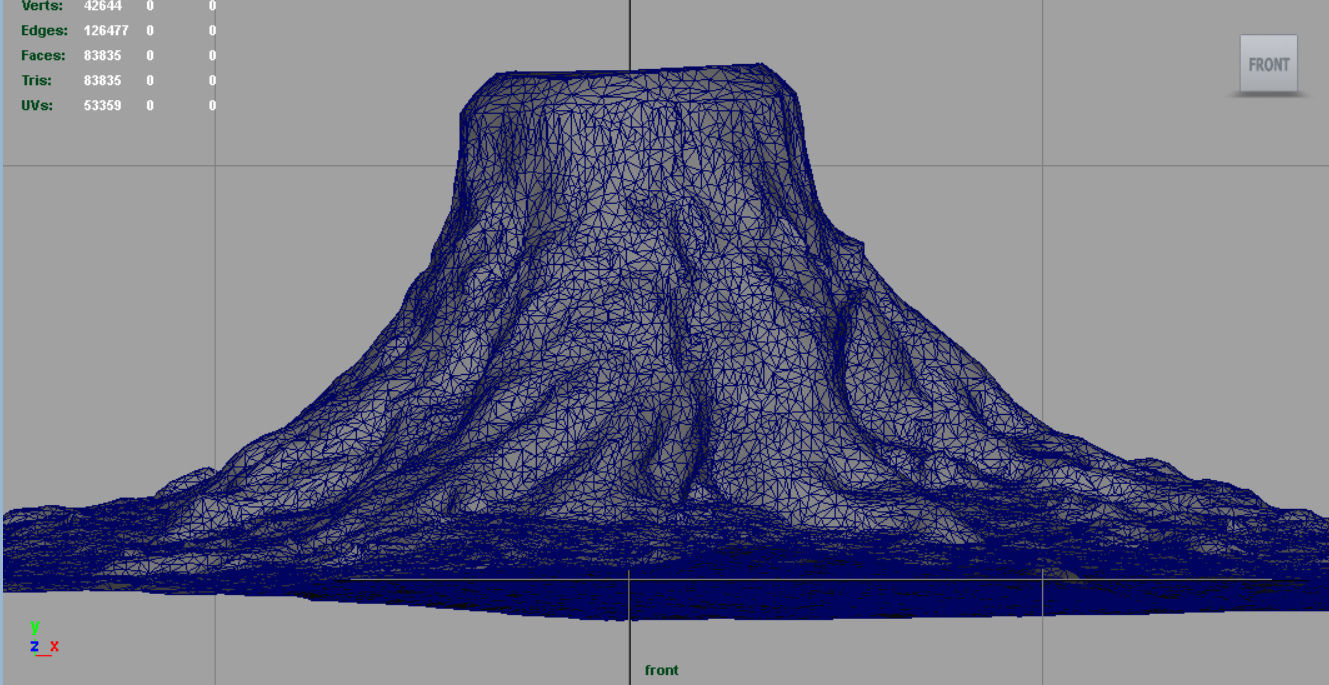 Tree Stump 2 Low-poly 3D model_10
