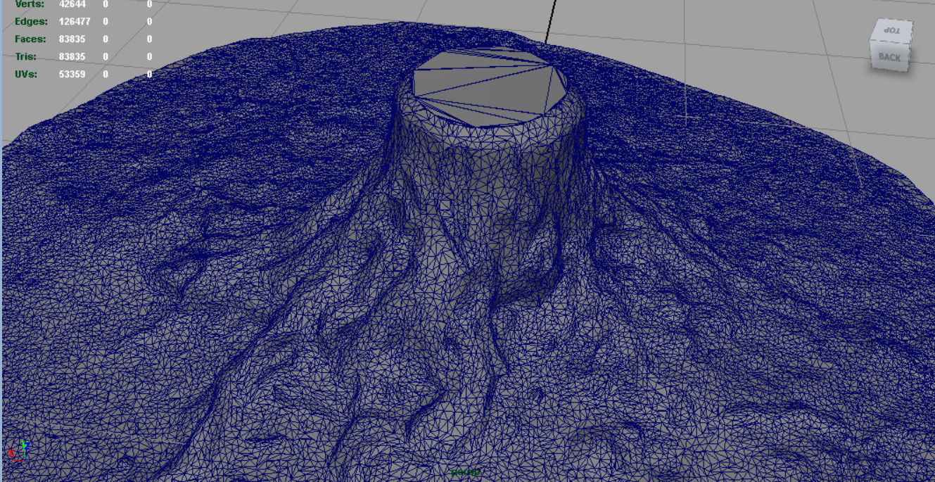 Tree Stump 2 Low-poly 3D model_4