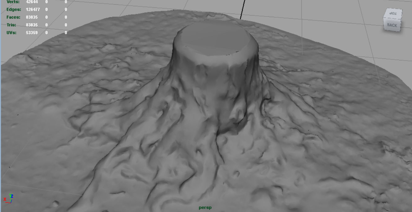 Tree Stump 2 Low-poly 3D model_2