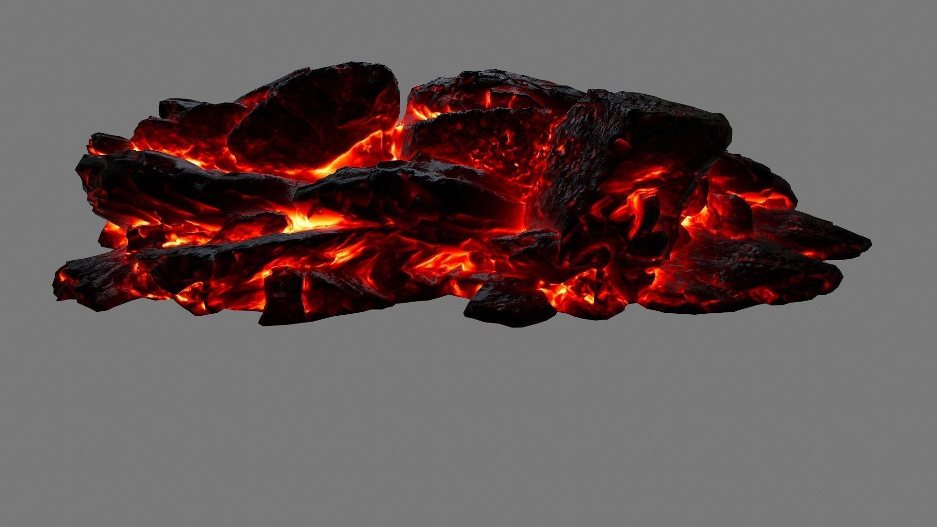 lava rocks 34 Low-poly 3D model_10