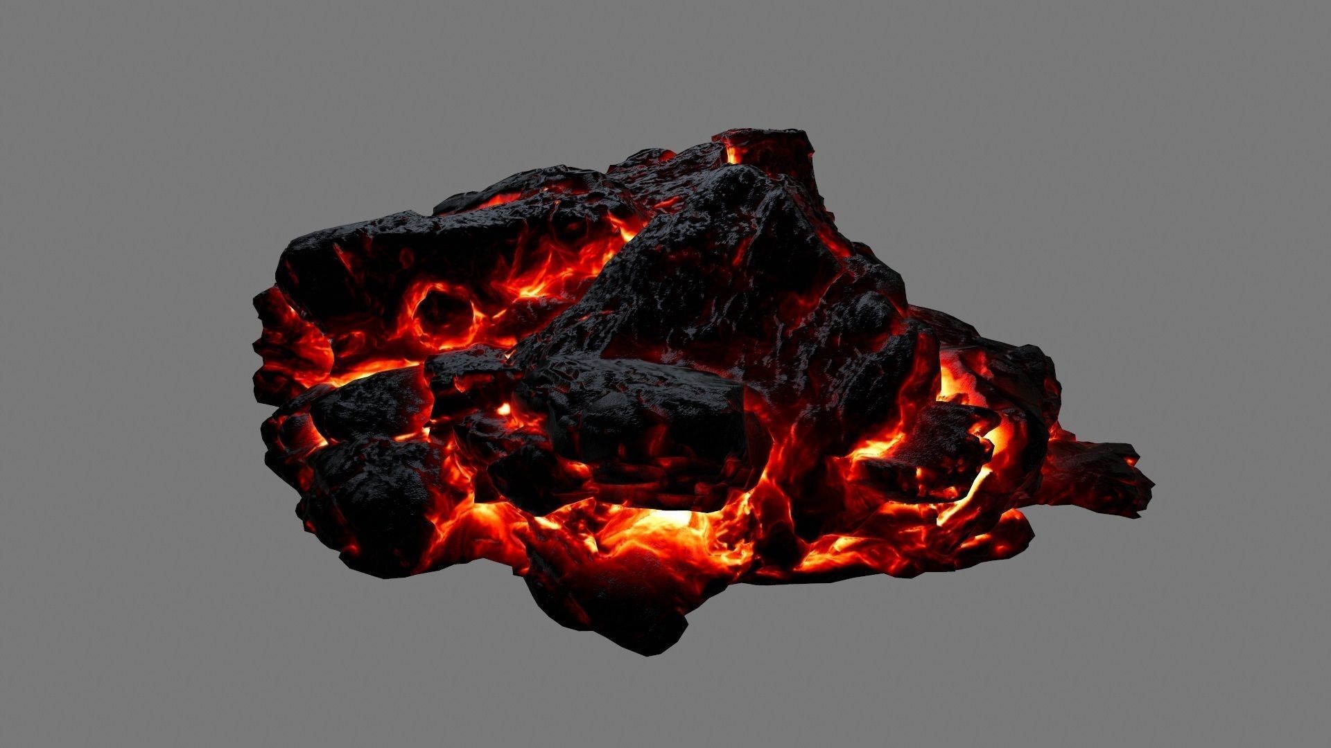 lava rocks 34 Low-poly 3D model_5