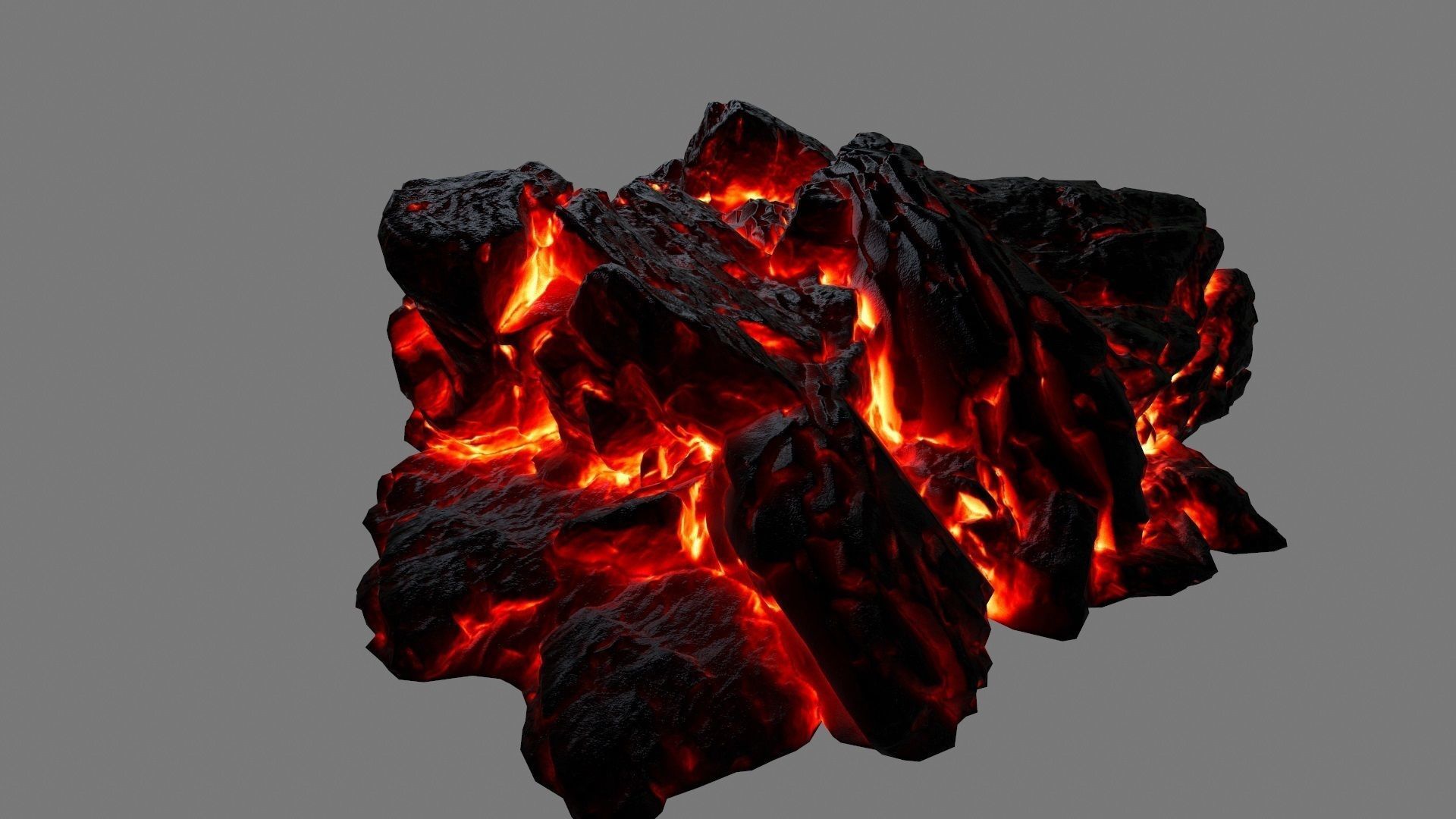 lava rocks 34 Low-poly 3D model_13