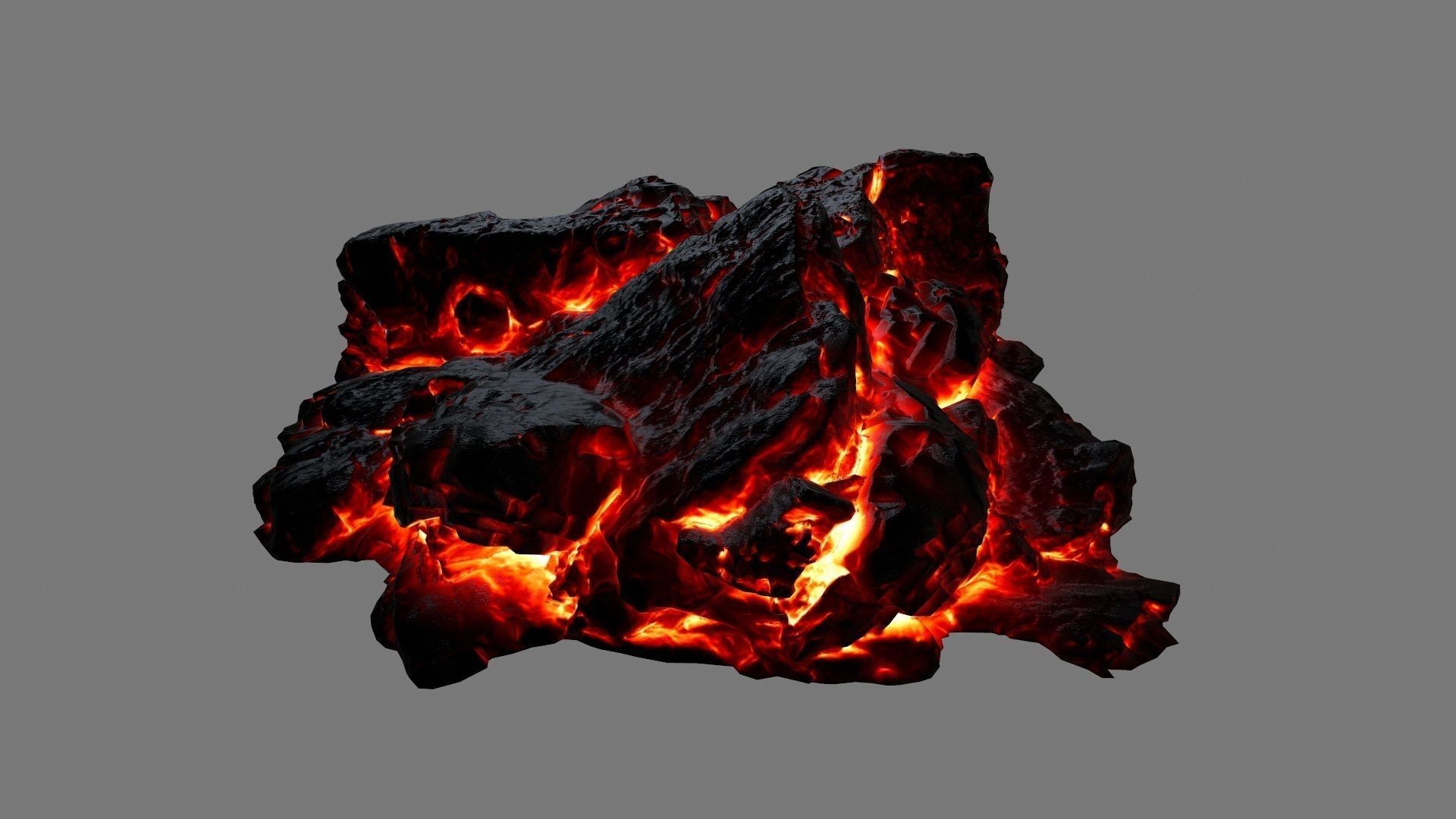lava rocks 34 Low-poly 3D model_4