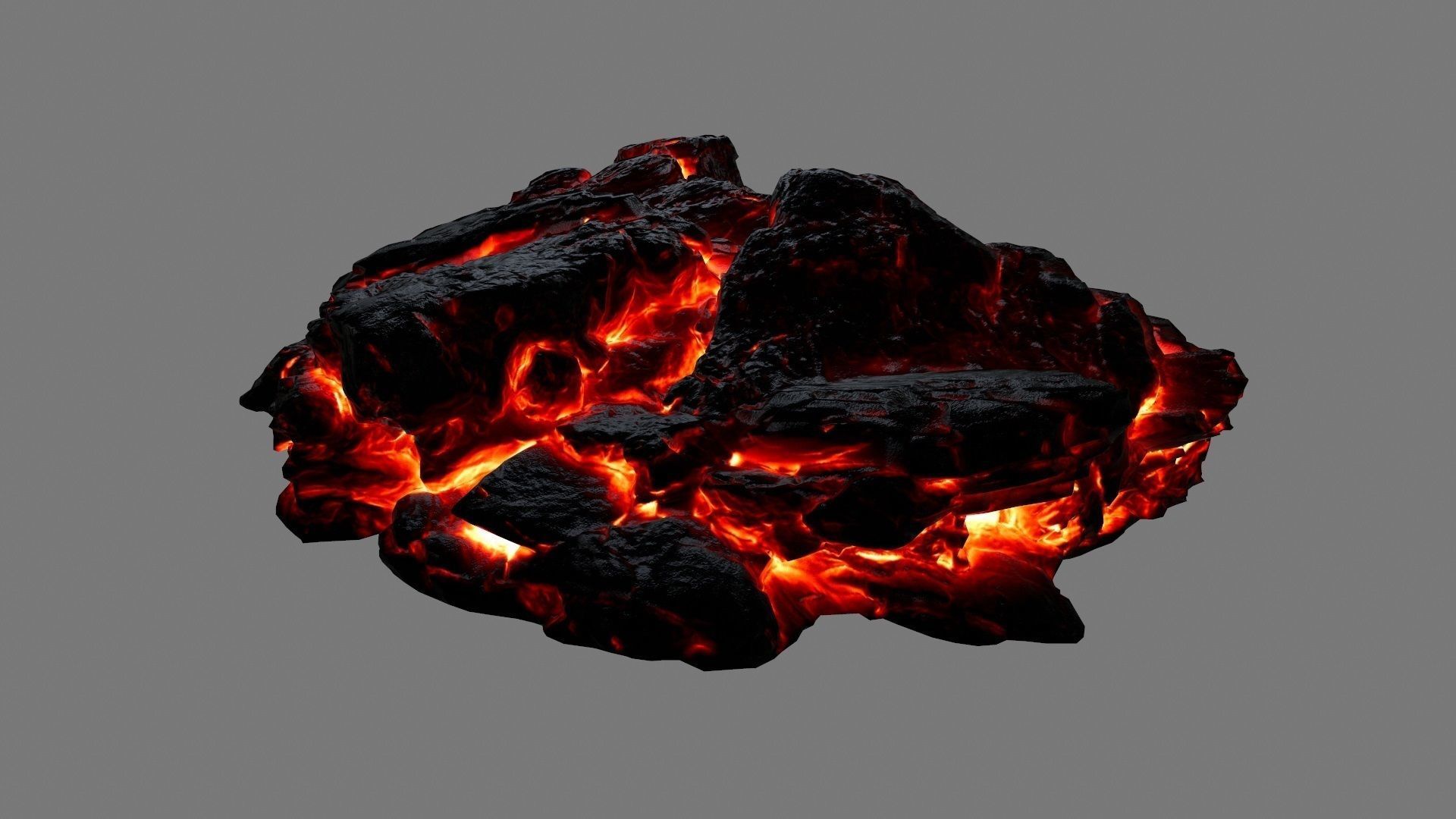 lava rocks 34 Low-poly 3D model_7