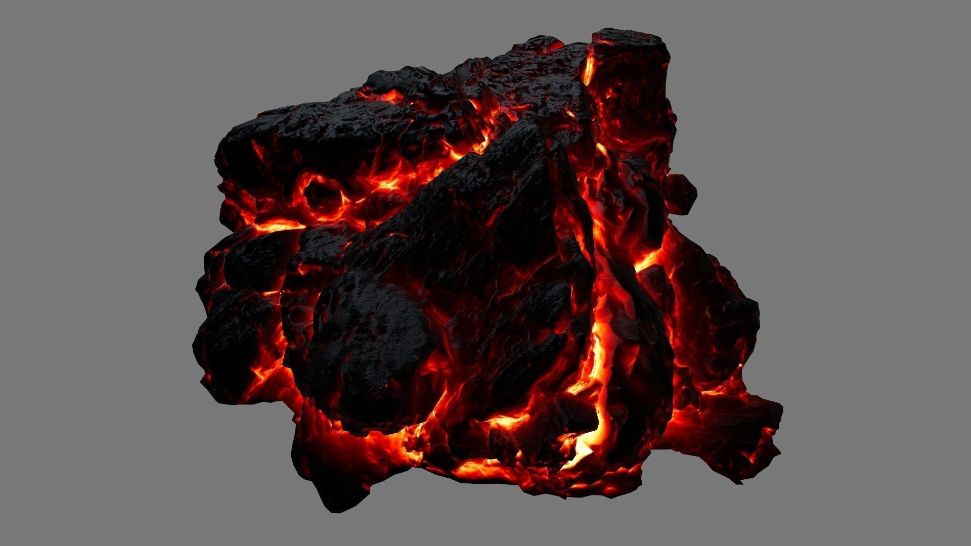 lava rocks 34 Low-poly 3D model_15