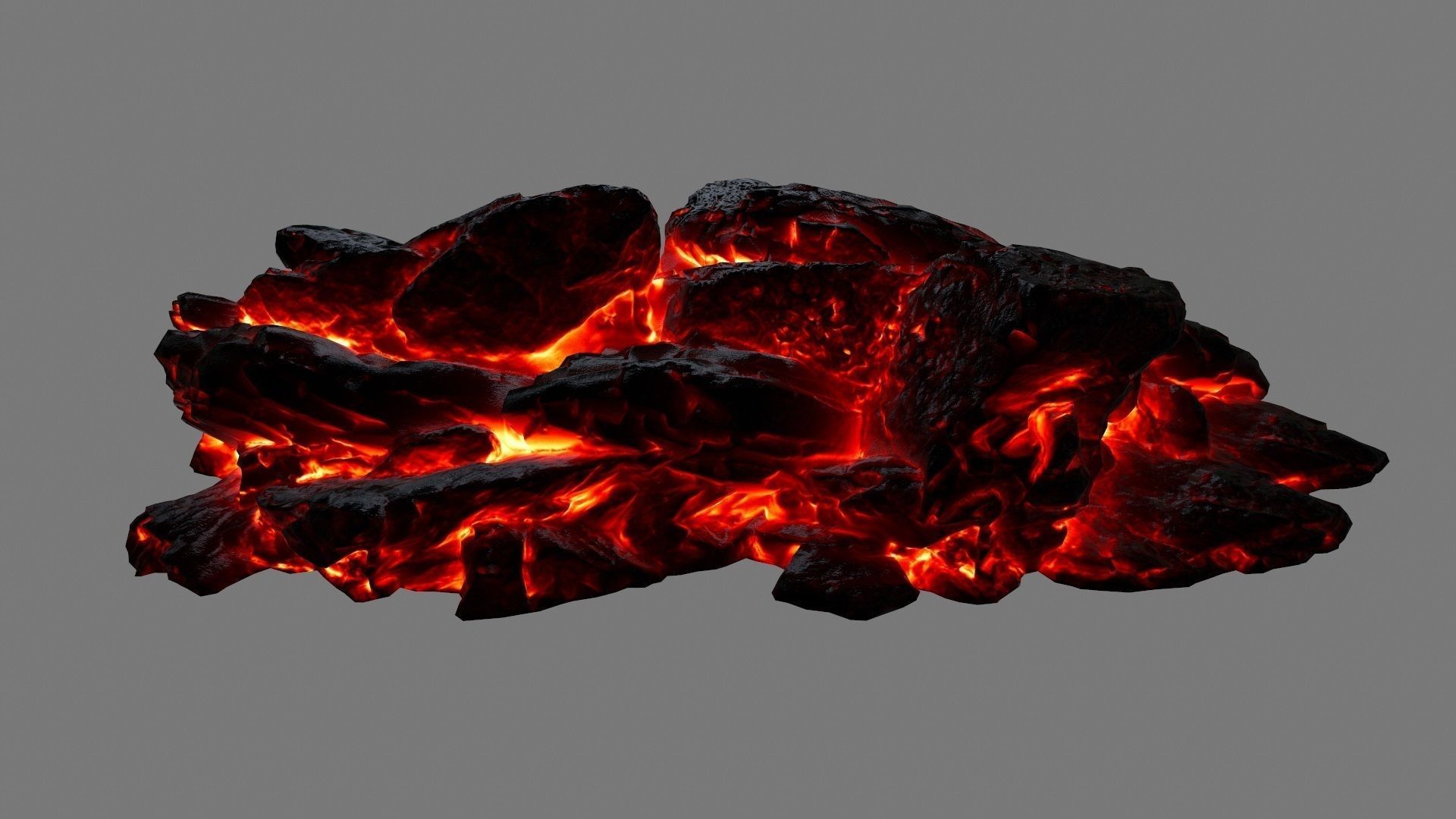 lava rocks 34 Low-poly 3D model_1