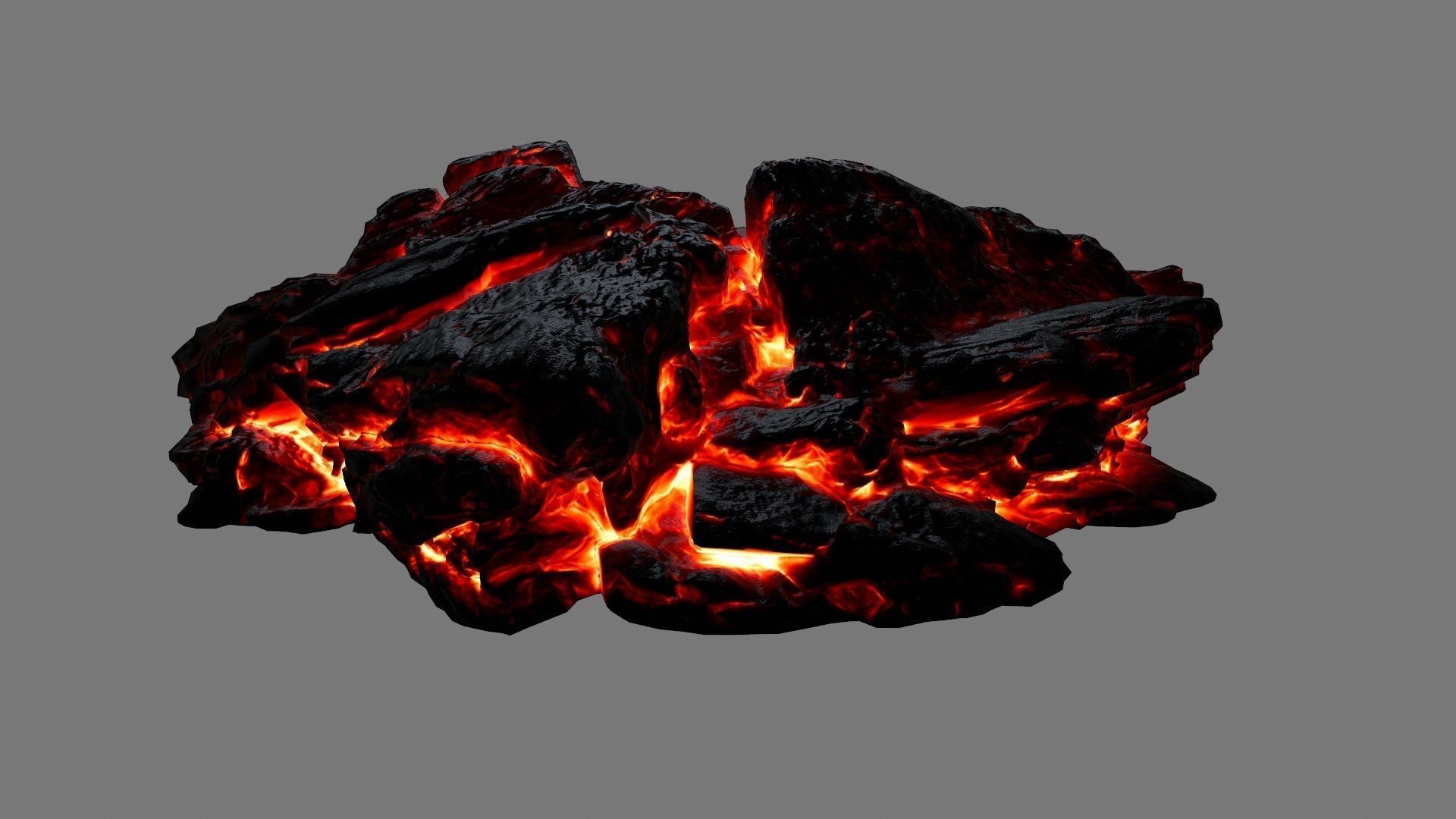lava rocks 34 Low-poly 3D model_8