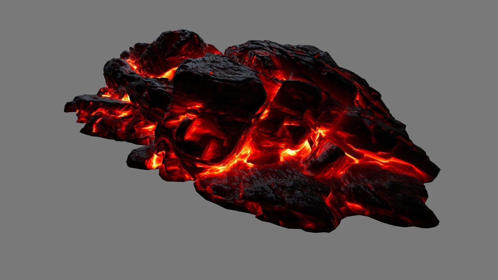 lava rocks 34 Low-poly 3D model_12