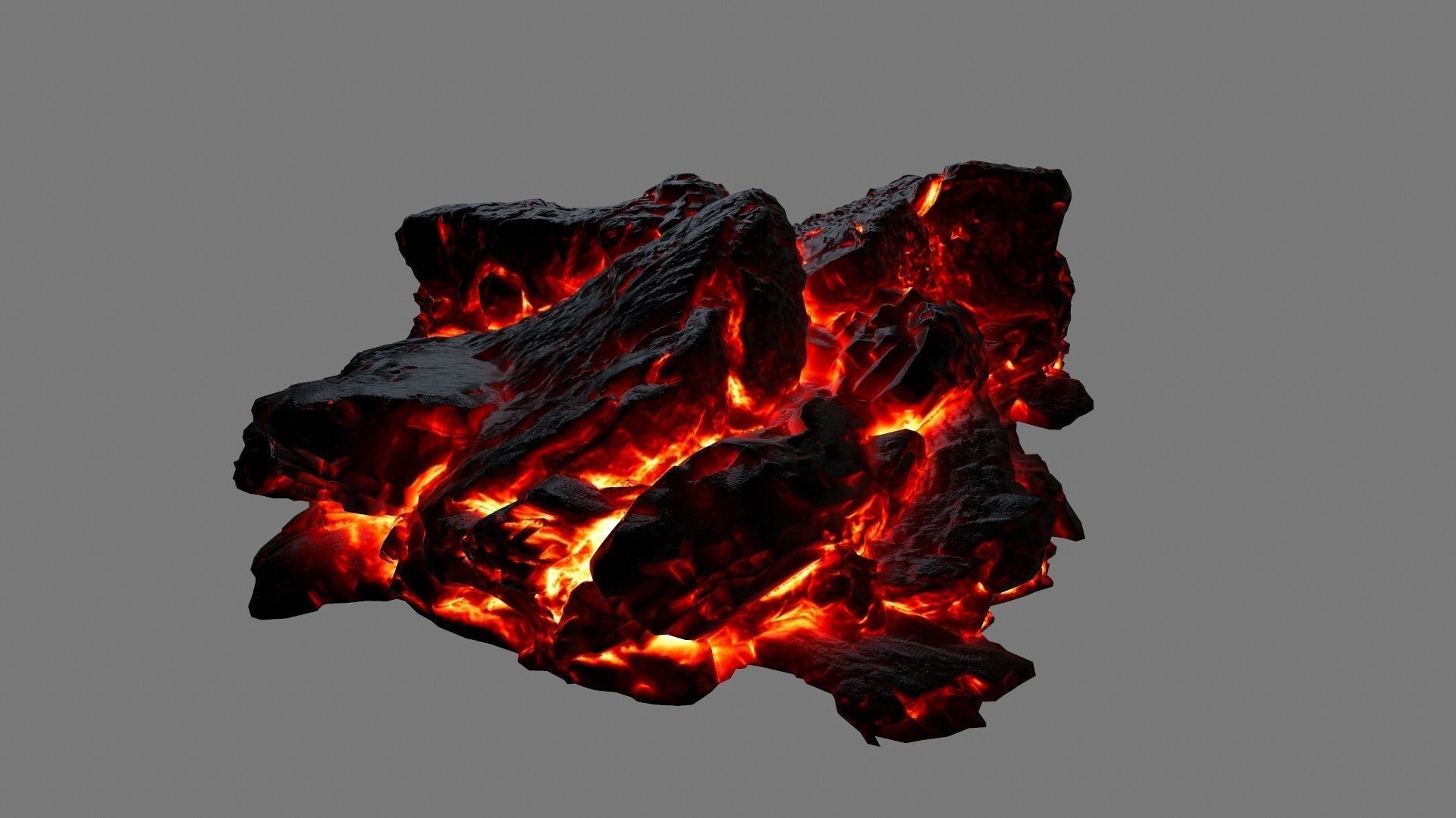 lava rocks 34 Low-poly 3D model_3