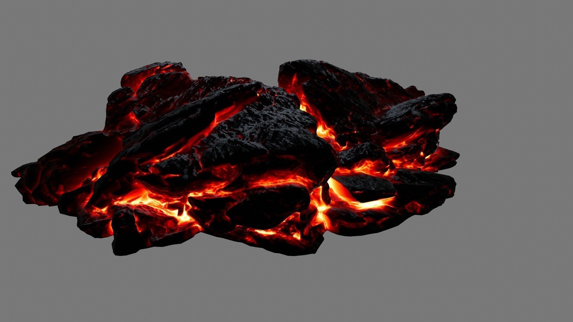 lava rocks 34 Low-poly 3D model_6