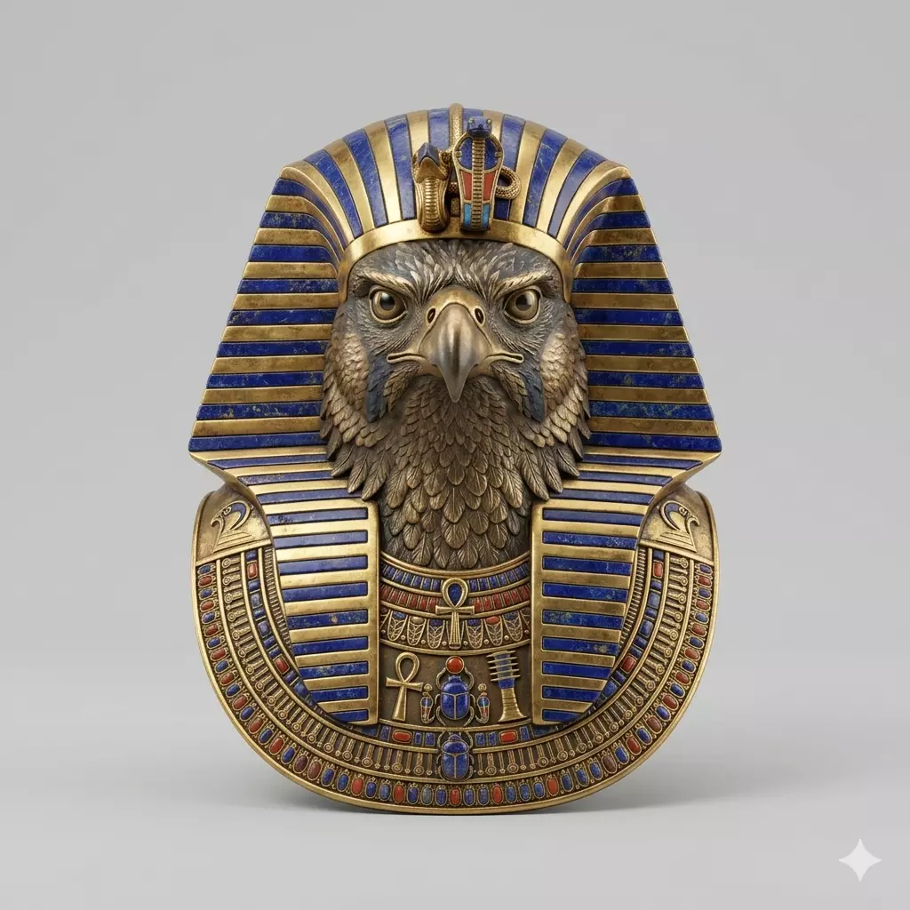 Ancient Egyptian Falcon Pharaoh Mask 3D print model
