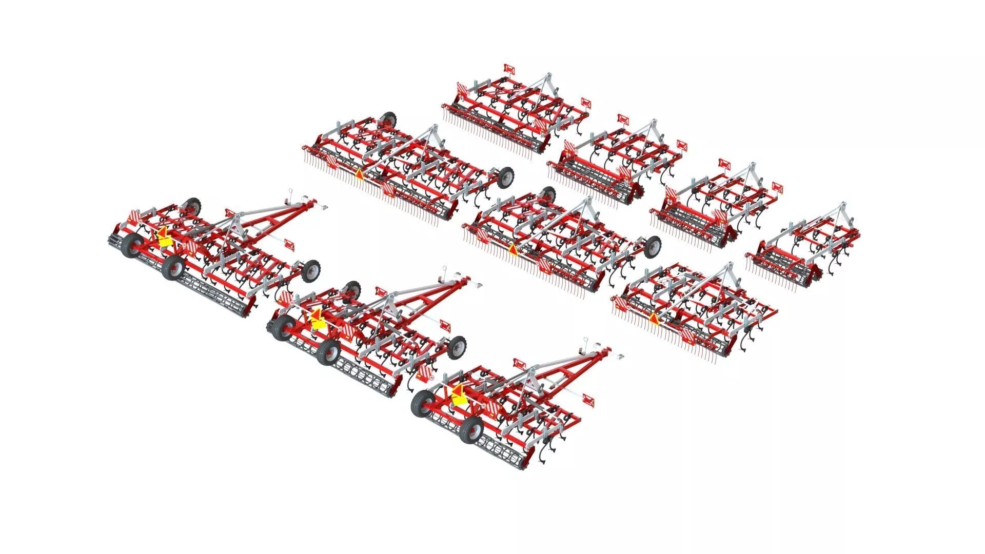 WG 0005SM - field cultivator 3D model