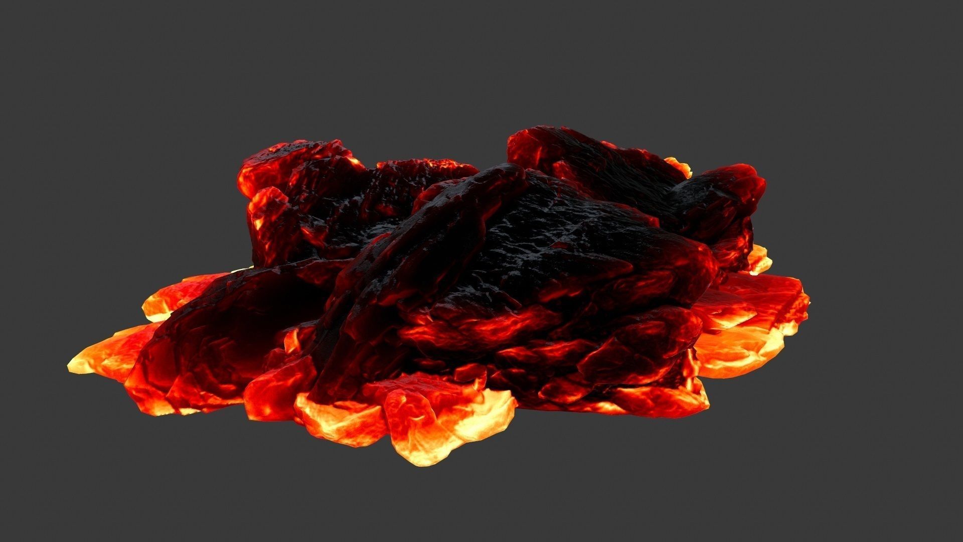 Lava Rock Low-poly 3D model_14