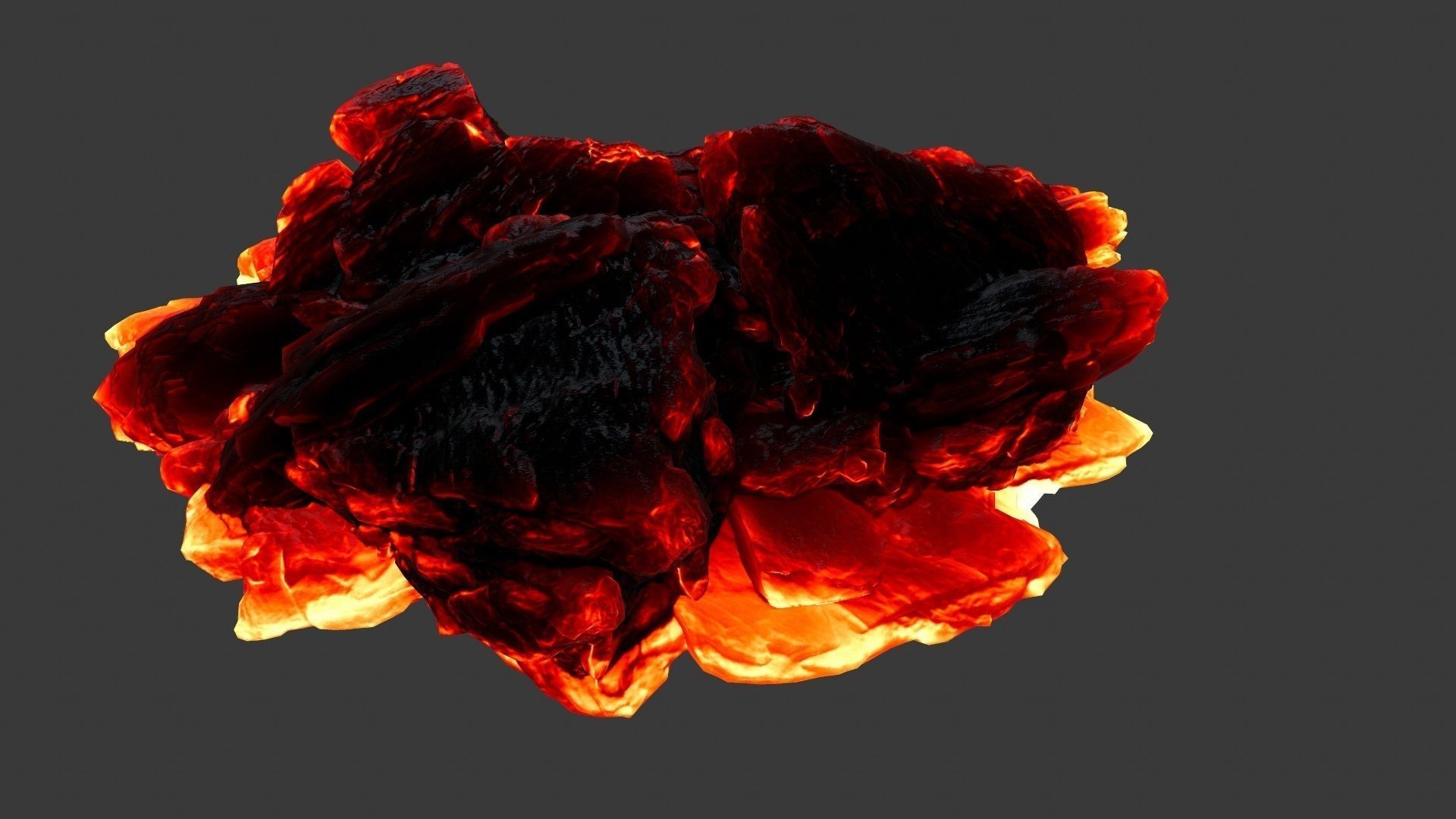 Lava Rock Low-poly 3D model_13