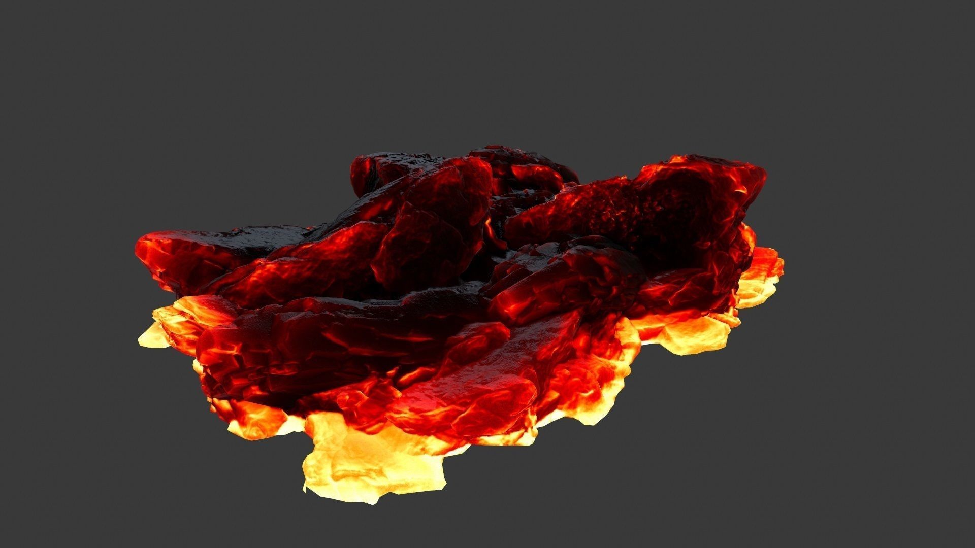 Lava Rock Low-poly 3D model_2