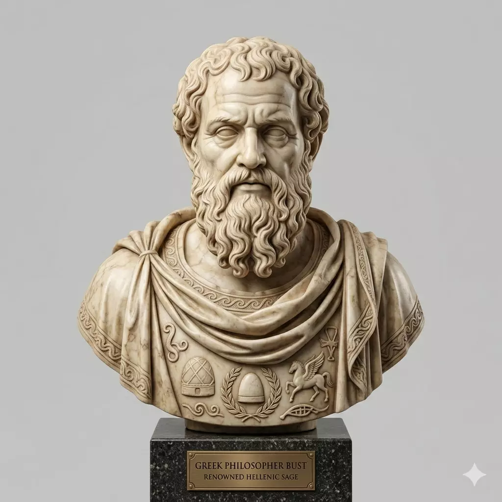 Ancient Greek Philosopher Bust 3D print model