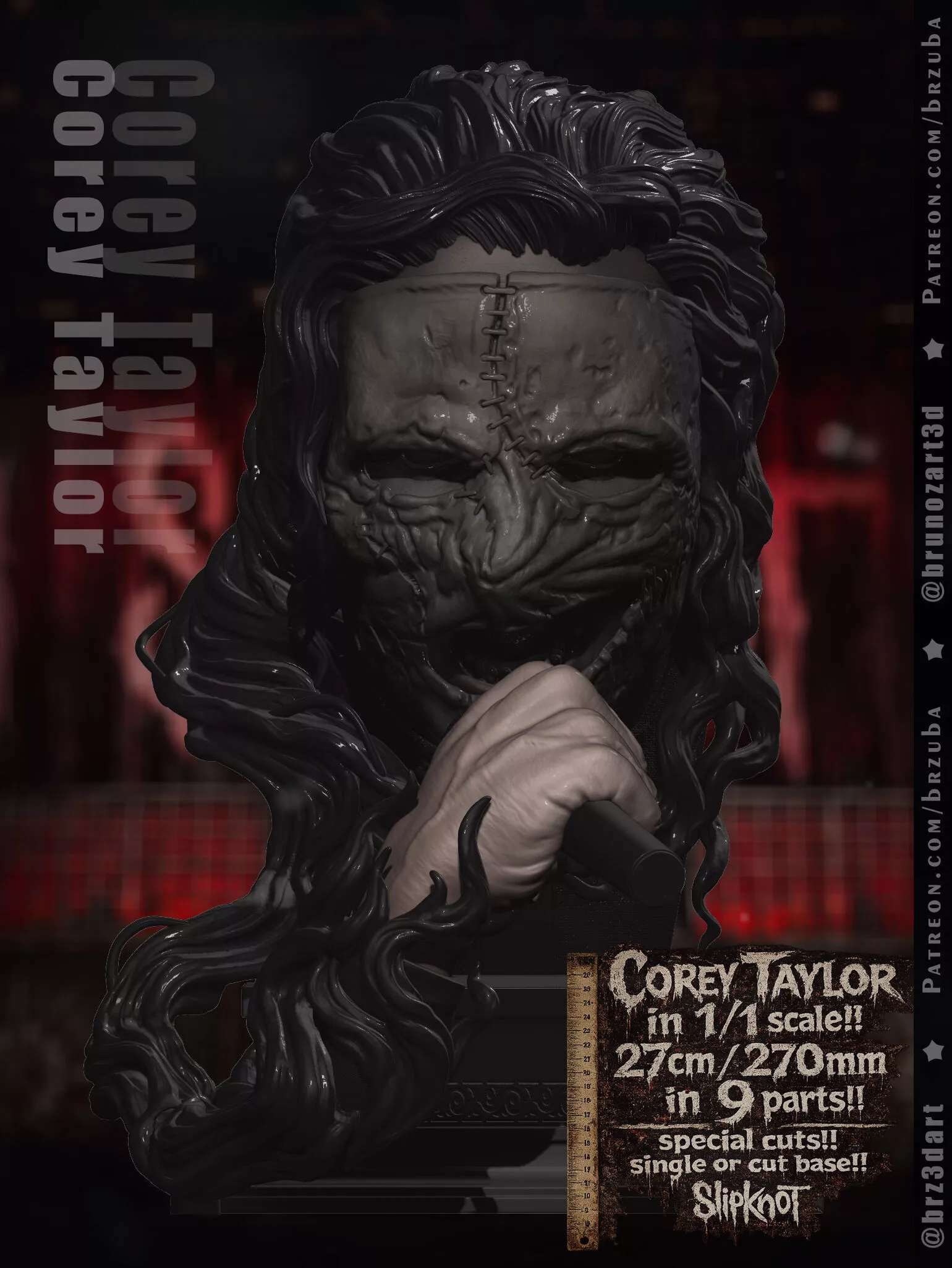 Corey Taylor Slipknot 3D print model