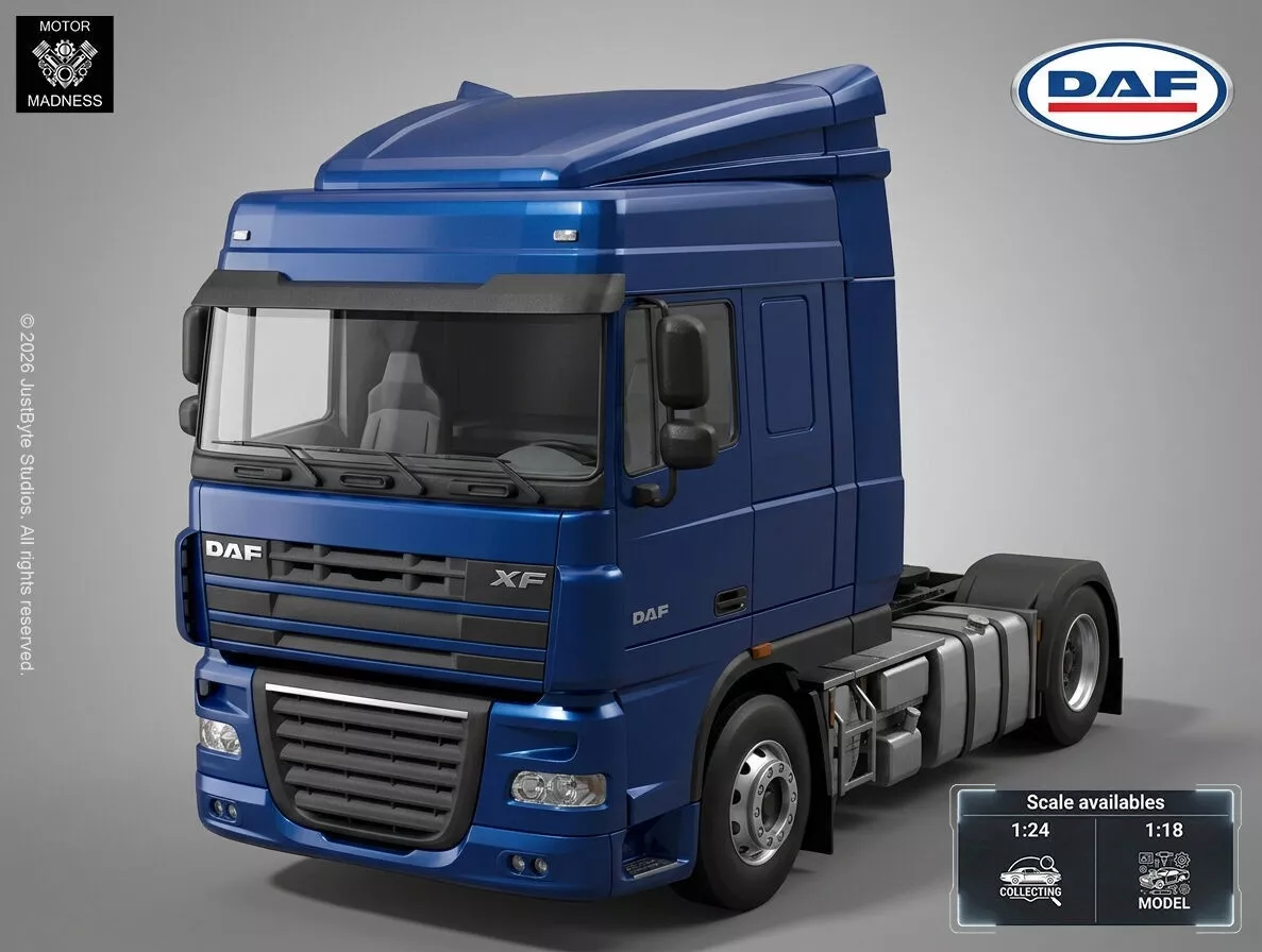 DAF XF 105 106 Euro 6 - Heavy Duty Commercial Long 3D print model