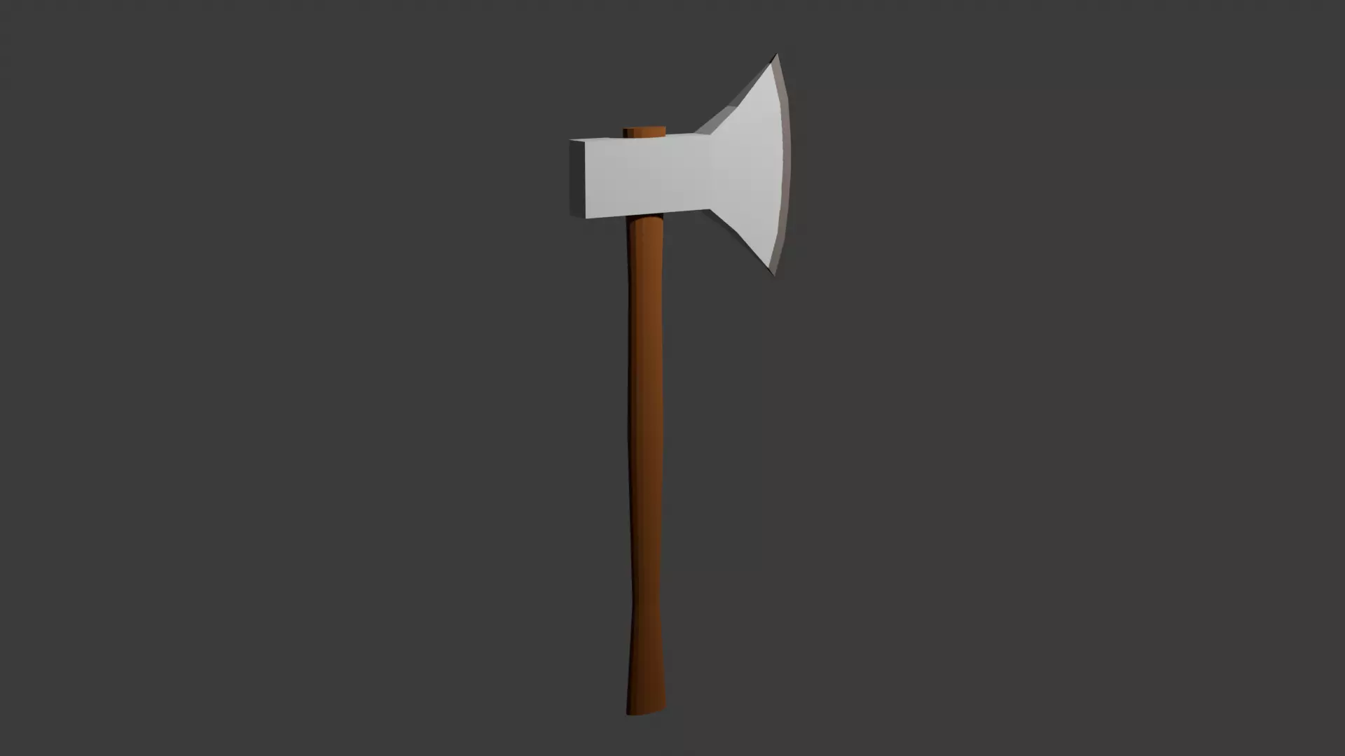 Free Low-Poly Stylized Cartoon Axe Free low-poly 3D model