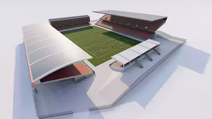 Football Stadium-American football 3D model